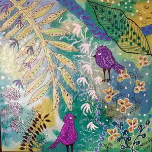 Purple bird