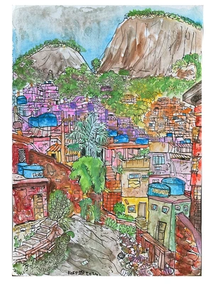 Favela Rocinha - Rio de Janeiro, Brésil 