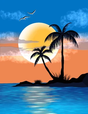 SUNSET ISLAND