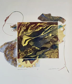 Embridering Illusions Gloria Martinez  Etching & Collagraph