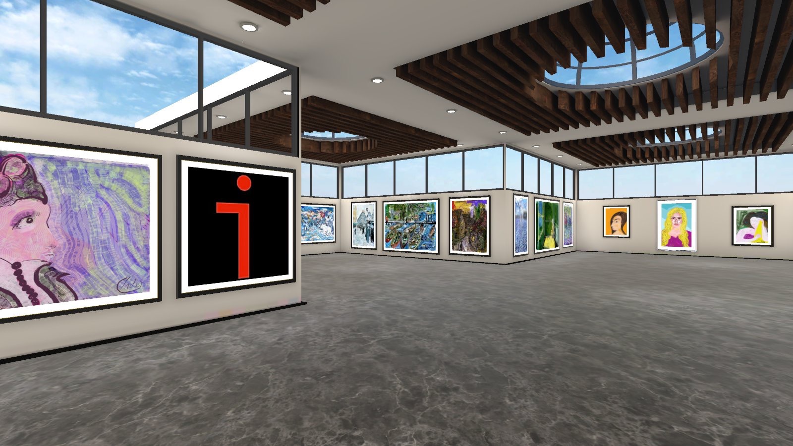'LIVE & VIRTUAL' art by indie exhibition GALLERY ONE