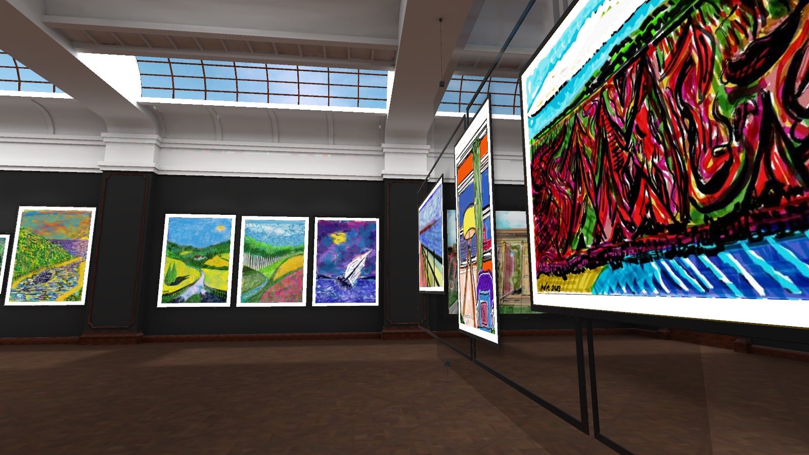 'LIVE & VIRTUAL' art by indie exhibition GALLERY THREE