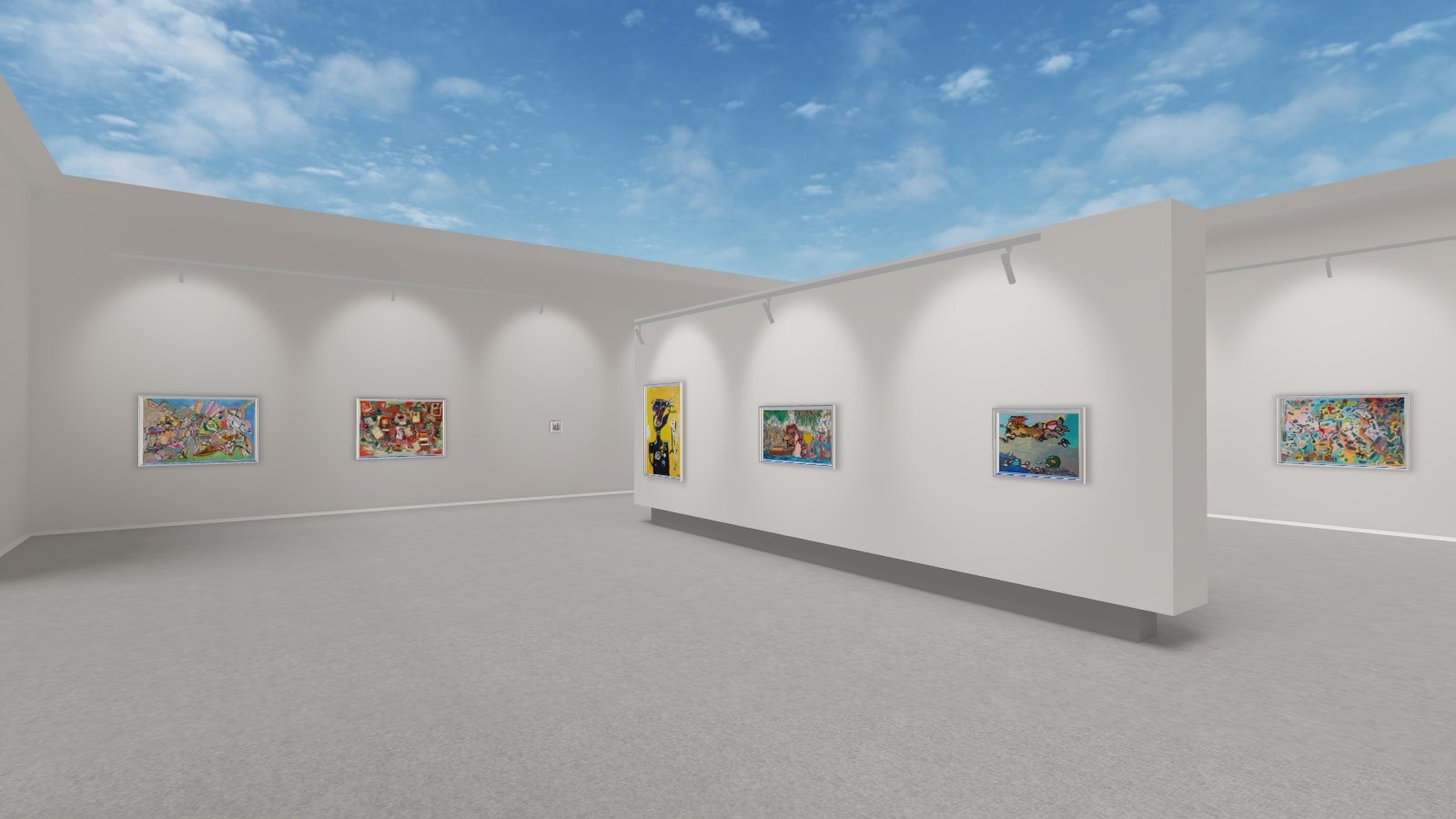A  gallery of high vibration through color: Convergences by VALKARZE