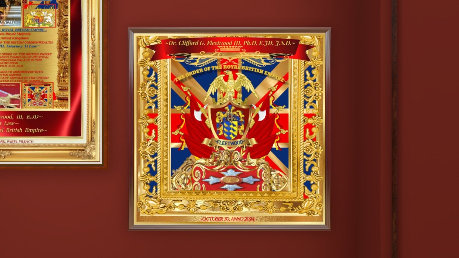 A SUPERB INTERNATIONAL COLLECTION OF GOLD ENGRAVED 1 OF 1 MASTER ART WORKS PUBLISHED BY: BROUGHAM PUBLISHING OF LONDON LTD.